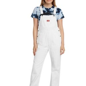 White Dickies Overalls